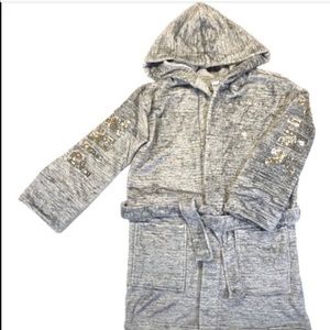 Soft & Comfy PINK Gray Short Robe Size S